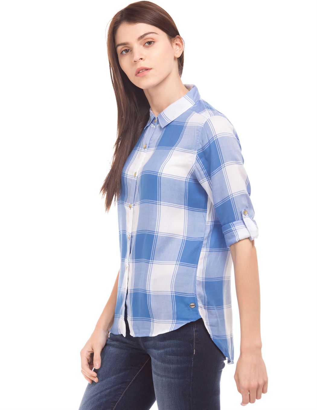 U.S. Polo Assn. Women Casual Wear Checkered Shirt
